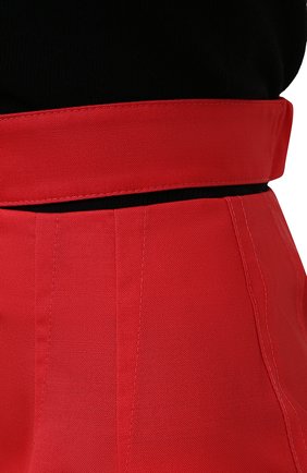 Женская шерстяная юбка JACQUEMUS красного цвета, арт. 213SK007-1250 | Фото 5 (Материал внешний: Шерсть; Стили: Гламурный; Женское Кросс-КТ: Юбка-одежда; Длина Ж (юбки, платья, шорты): Миди)