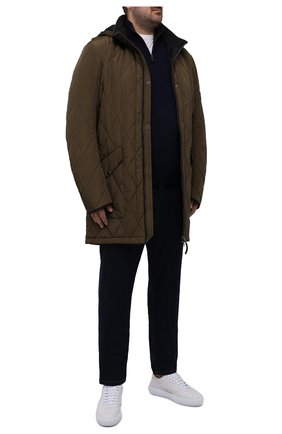 Мужская утепленная куртка BOGNER хаки цвета, арт. 38092487 | Фото 2 (Материал подклада: Синтетический материал; Материал внешний: Синтетический материал; Кросс-КТ: Куртка; Рукава: Длинные; Мужское Кросс-КТ: утепленные куртки; Длина (верхняя одежда): До середины бедра; Стили: Кэжуэл; Big sizes: Big Sizes)