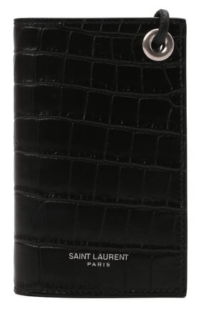 Мужской кожаный футляр для кредитных карт SAINT LAURENT черного цвета по цене 39700 руб., арт. 669375/DZEDE | Фото 1 Мужской кожаный футляр для кредитных карт SAINT LAURENT черного цвета, арт. 669375/DZEDE | Фото 1 (Материал: Натуральная кожа)