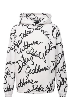 Мужской хлопковое худи DOLCE & GABBANA белого цвета по цене 89950 руб., арт. G9VU9T/FU77G | Фото 1 Мужской хлопковое худи DOLCE & GABBANA белого цвета, арт. G9VU9T/FU77G | Фото 1 (Рукава: Длинные; Длина (для топов): Стандартные; Материал внешний: Хлопок; Мужское Кросс-КТ: Худи-одежда; Принт: С принтом; Стили: Спорт-шик)