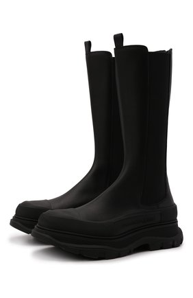 Мужские кожаные челси ALEXANDER MCQUEEN черного цвета по цене 93050 руб., арт. 667813/WHZ66 | Фото 1 Мужские кожаные челси ALEXANDER MCQUEEN черного цвета, арт. 667813/WHZ66 | Фото 1 (Материал внутренний: Натуральная кожа; Подошва: Массивная)