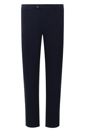 Мужские хлопковые брюки EDUARD DRESSLER темно-синего цвета, арт. 120108/31W15 | Фото 1 (Длина (брюки, джинсы): Стандартные; Материал внешний: Хлопок; Случай: Повседневный; Big sizes: Big Sizes; Стили: Кэжуэл)