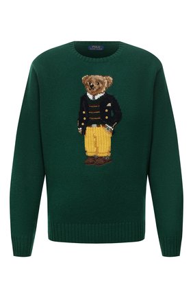 Мужской шерстяной свитер POLO RALPH LAUREN зеленого цвета по цене 42700 руб., арт. 711850566/PRL BS | Фото 1 Мужской шерстяной свитер POLO RALPH LAUREN зеленого цвета, арт. 711850566/PRL BS | Фото 1 (Длина (для топов): Стандартные; Материал внешний: Шерсть; Рукава: Длинные; Мужское Кросс-КТ: Свитер-одежда; Принт: С принтом; Стили: Кэжуэл; Big sizes: Big Sizes)