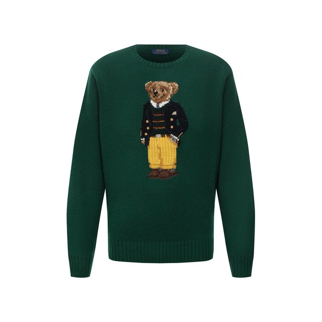 Шерстяной свитер Polo Ralph Lauren 711850566/PRL BS, цвет зелёный, размер 62 711850566/PRL BS - фото 1