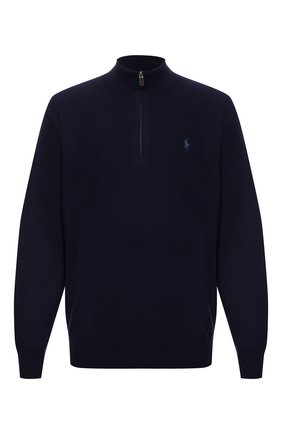 Мужской шерстяной джемпер POLO RALPH LAUREN темно-синего цвета по цене 17000 руб., арт. 711723053/PRL BS | Фото 1 Мужской шерстяной джемпер POLO RALPH LAUREN темно-синего цвета, арт. 711723053/PRL BS | Фото 1 (Материал внешний: Шерсть; Рукава: Длинные; Длина (для топов): Стандартные; Мужское Кросс-КТ: Джемперы; Принт: Без принта; Вырез: Круглый; Стили: Кэжуэл; Big sizes: Big Sizes)