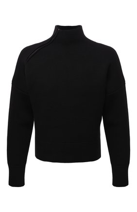 Мужской шерстяной свитер JACQUEMUS черного цвета по цене 44900 руб., арт. 216KN103-2080 | Фото 1 Мужской шерстяной свитер JACQUEMUS черного цвета, арт. 216KN103-2080 | Фото 1 (Рукава: Длинные; Материал внешний: Синтетический материал, Шерсть; Длина (для топов): Стандартные; Мужское Кросс-КТ: Свитер-одежда; Принт: Без принта; Стили: Минимализм)