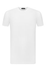 Мужская футболка TOM FORD белого цвета, арт. BY229/TFJ950 | Фото 1 (Принт: Без принта; Рукава: Короткие; Длина (для топов): Стандартные; Материал внешний: Хлопок, Лиоцелл, Растительное волокно; Стили: Кэжуэл)