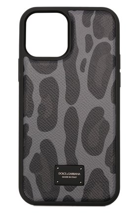 Чехол для iphone 12/12 pro DOLCE & GABBANA серого цвета по цене 15150 руб., арт. BP2905/AZ657 | Фото 1 Чехол для iphone 12/12 pro DOLCE & GABBANA серого цвета, арт. BP2905/AZ657 | Фото 1