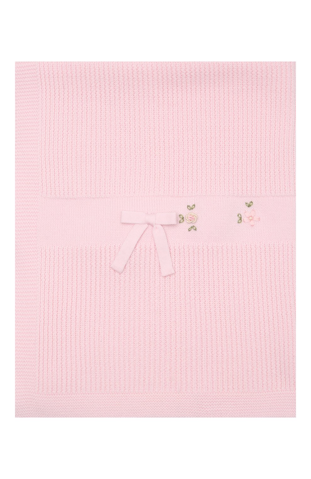 Детского шерстяное одеяло BABY T розового цвета, арт. 21AI112C0 | Фото 3 (Материал: Текстиль, Шерсть)
