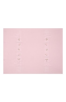 Детского шерстяное одеяло BABY T розового цвета, арт. 21AI112C0 | Фото 4 (Материал: Текстиль, Шерсть)