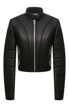 Женская кожаная куртка BOTTEGA VENETA черного цвета по цене 474500 руб., арт. 667265/V15Y0 | Фото 1