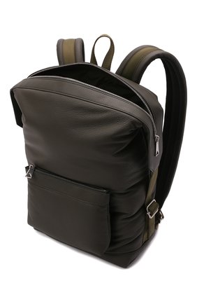 Мужской кожаный рюкзак classic pillow BOTTEGA VENETA темно-коричневого цвета, арт. 658066/V00Z3 | Фото 5 (Материал: Натуральная кожа; Стили: Классический, Кэжуэл; Размер: large)