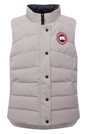 Женский пуховый жилет freestyle CANADA GOOSE серого цвета по цене 47600 руб., арт. 2836L | Фото 1 Женский пуховый жилет freestyle CANADA GOOSE серого цвета, арт. 2836L | Фото 1 (Материал внешний: Синтетический материал; Материал утеплителя: Пух и перо; Материал подклада: Синтетический материал; Стили: Кэжуэл; Кросс-КТ: Пуховик; Женское Кросс-КТ: Жилет-одежда; Длина (верхняя одежда): Короткие)