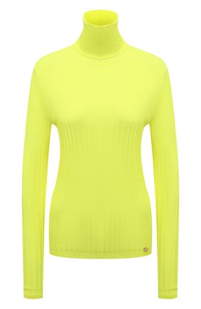 Женская шерстяная водолазка BALMAIN желтого цвета по цене 86150 руб., арт. WF0KH010/K316 | Фото 1 Женская шерстяная водолазка BALMAIN желтого цвета, арт. WF0KH010/K316 | Фото 1 (Рукава: Длинные; Материал внешний: Шерсть; Длина (для топов): Стандартные; Стили: Гламурный; Женское Кросс-КТ: Водолазка-одежда)