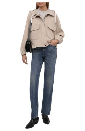 Женская хлопковая куртка BRUNELLO CUCINELLI бежевого цвета по цене 238500 руб., арт. MN05NSF906 | Фото 2 Женская хлопковая куртка BRUNELLO CUCINELLI бежевого цвета, арт. MN05NSF906 | Фото 2 (Материал внешний: Хлопок; Рукава: Длинные; Стили: Кэжуэл; Длина (верхняя одежда): Короткие; Кросс-КТ: Куртка)