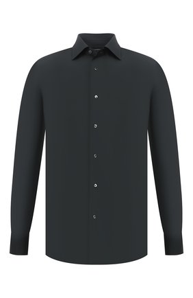 Мужская хлопковая сорочка ERMENEGILDO ZEGNA темно-зеленого цвета по цене 27650 руб., арт. 801060/9MS0BR | Фото 1 Мужская хлопковая сорочка ERMENEGILDO ZEGNA темно-зеленого цвета, арт. 801060/9MS0BR | Фото 1 (Рукава: Длинные; Длина (для топов): Стандартные; Материал внешний: Хлопок; Случай: Формальный; Принт: Однотонные; Рубашки М: Slim Fit; Манжеты: На пуговицах; Воротник: Акула; Стили: Классический)
