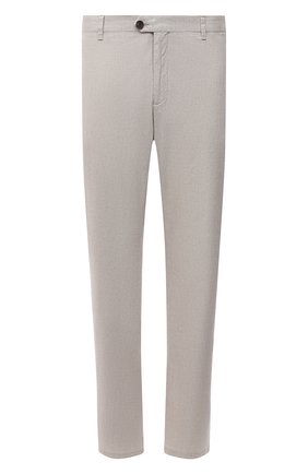 Мужские хлопковые брюки EDUARD DRESSLER светло-бежевого цвета, арт. 120108/31W15 | Фото 1 (Материал внешний: Хлопок; Случай: Повседневный; Стили: Кэжуэл; Big sizes: Big Sizes; Длина (брюки, джинсы): Стандартные)
