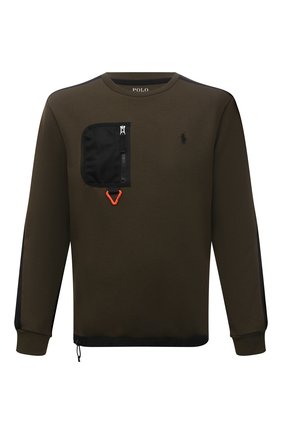 Мужской свитшот POLO RALPH LAUREN хаки цвета по цене 21300 руб., арт. 710849535 | Фото 1 Мужской свитшот POLO RALPH LAUREN хаки цвета, арт. 710849535 | Фото 1 (Материал внешний: Синтетический материал, Хлопок; Рукава: Длинные; Длина (для топов): Стандартные; Принт: Без принта; Стили: Милитари)