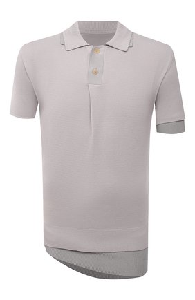 Мужское поло JACQUEMUS светло-серого цвета по цене 26950 руб., арт. 216KN002-2080 | Фото 1 Мужское поло JACQUEMUS светло-серого цвета, арт. 216KN002-2080 | Фото 1 (Материал внешний: Шерсть, Синтетический материал; Рукава: Короткие; Длина (для топов): Стандартные; Застежка: Пуговицы; Стили: Минимализм)
