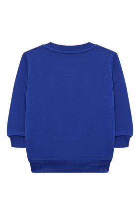 Детский хлопковый свитшот KENZO синего цвета по цене 14250 руб., арт. K05091 | Фото 2 Детский хлопковый свитшот KENZO синего цвета, арт. K05091 | Фото 2 (Рукава: Длинные; Материал внешний: Хлопок)