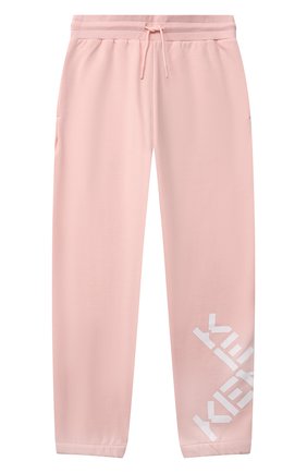 Детские хлопковые джоггеры KENZO розового цвета по цене 8500 руб., арт. K14056 | Фото 1 Детские хлопковые джоггеры KENZO розового цвета, арт. K14056 | Фото 1 (Материал внешний: Хлопок; Девочки Кросс-КТ: Брюки-спорт; Ростовка одежда: 10 - 11 лет | 140 - 146см, 12 лет | 152 см, 3 года | 98 см, 4 года | 104 см, 5 лет | 110 см, 6 лет | 116 см, 8 лет | 128 см)
