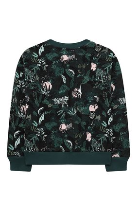 Детский хлопковый свитшот KENZO зеленого цвета по цене 14250 руб., арт. K15145 | Фото 2 Детский хлопковый свитшот KENZO зеленого цвета, арт. K15145 | Фото 2 (Материал внешний: Хлопок; Рукава: Длинные; Девочки Кросс-КТ: Толстовка-одежда; Одежда девочки: Одежда девочки)