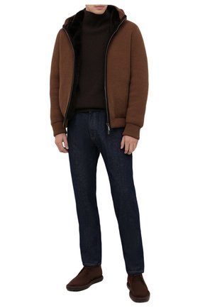 Мужские замшевые ботинки TOD’S темно-коричневого цвета по цене 38700 руб., арт. XXM06G0ES50RE0 | Фото 2 Мужские замшевые ботинки TOD’S темно-коричневого цвета, арт. XXM06G0ES50RE0 | Фото 2 (Материал внутренний: Натуральная кожа; Мужское Кросс-КТ: Ботинки-обувь, Дезерты-обувь; Материал внешний: Замша, Кожа; Подошва: Плоская; Материал утеплителя: Без утеплителя)