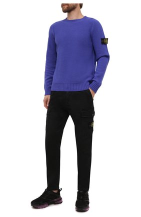 Мужской шерстяной свитер STONE ISLAND синего цвета по цене 24350 руб., арт. 7515505A3 | Фото 2 Мужской шерстяной свитер STONE ISLAND синего цвета, арт. 7515505A3 | Фото 2 (Материал внешний: Шерсть; Мужское Кросс-КТ: Свитер-одежда; Принт: Без принта; Стили: Кэжуэл; Длина (для топов): Стандартные; Рукава: Длинные)