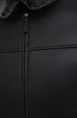 Мужская дубленка BRIONI темно-серого цвета, арт. PLAE0L/01704 | Фото 5 (Рукава: Длинные; Материал внешний: Натуральный мех; Региональные ограничения белый список (Axapta Mercury): RU; Длина (верхняя одежда): Короткие; Стили: Кэжуэл)