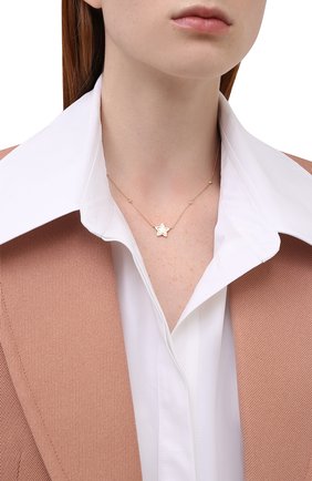 Женское колье J-POINT золотого цвета по цене 50000 руб., арт. ИПГ857.52.090721.26Y | Фото 2 Женское колье J-POINT золотого цвета, арт. ИПГ857.52.090721.26Y | Фото 2 (Материал: Золото)