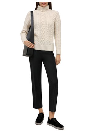 Женские текстильные кеды yuki GIORGIO ARMANI черного цвета по цене 42850 руб., арт. X1X026/XD115 | Фото 2 Женские текстильные кеды yuki GIORGIO ARMANI черного цвета, арт. X1X026/XD115 | Фото 2 (Материал внутренний: Натуральная кожа, Текстиль; Материал внешний: Текстиль; Подошва: Плоская, Платформа)