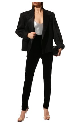 Женские брюки SAINT LAURENT черного цвета по цене 66250 руб., арт. 662846/Y3D02 | Фото 2 Женские брюки SAINT LAURENT черного цвета, арт. 662846/Y3D02 | Фото 2 (Материал внешний: Синтетический материал; Длина (брюки, джинсы): Стандартные; Стили: Гламурный; Женское Кросс-КТ: Брюки-одежда; Силуэт Ж (брюки и джинсы): Узкие)