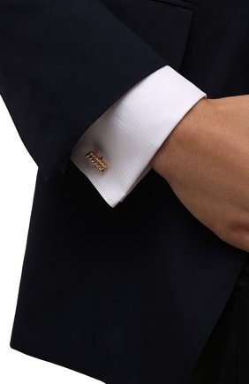 Мужские запонки LANVIN золотого цвета по цене 22850 руб., арт. 9022/9 | Фото 2 Мужские запонки LANVIN золотого цвета, арт. 9022/9 | Фото 2 (Аксессуары: Аксессуары; Стили: Классический)