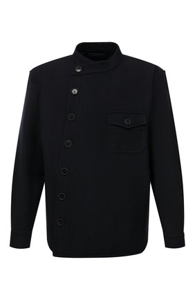 Мужской шерстяной пиджак GIORGIO ARMANI темно-синего цвета по цене 199500 руб., арт. 1WGGG0PV/T02SP | Фото 1 Мужской шерстяной пиджак GIORGIO ARMANI темно-синего цвета, арт. 1WGGG0PV/T02SP | Фото 1 (Материал подклада: Синтетический материал; Рукава: Длинные; Длина (для топов): Стандартные; Материал внешний: Шерсть; 1-2-бортные: Однобортные; Пиджаки М: Прямой; Случай: Повседневный; Стили: Кэжуэл)