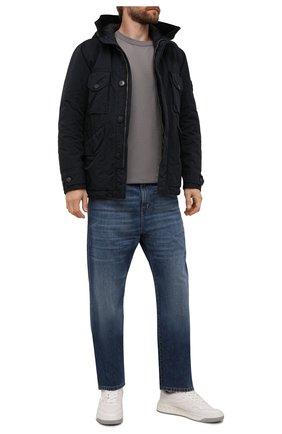 Мужская пуховая куртка STONE ISLAND темно-синего цвета по цене 109500 руб., арт. 751541649 | Фото 2 Мужская пуховая куртка STONE ISLAND темно-синего цвета, арт. 751541649 | Фото 2 (Материал внешний: Синтетический материал; Материал утеплителя: Пух и перо; Материал подклада: Синтетический материал; Кросс-КТ: Куртка; Длина (верхняя одежда): Короткие; Рукава: Длинные; Мужское Кросс-КТ: пуховик-короткий; Стили: Кэжуэл)