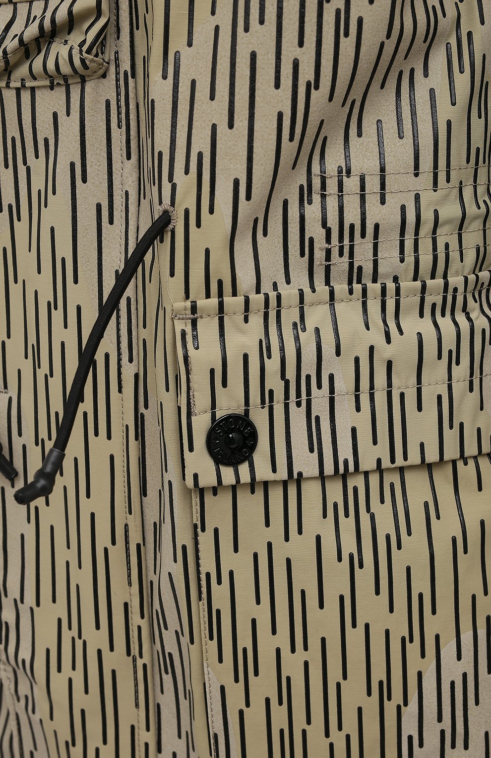 Мужская утепленная куртка STONE ISLAND бежевого цвета, арт. 7515429E1 | Фото 5 (Кросс-КТ: Куртка; Рукава: Длинные; Длина (верхняя одежда): До середины бедра; Материал внешний: Синтетический материал; Мужское Кросс-КТ: утепленные куртки; Стили: Милитари; Материал подклада: Синтетический материал)