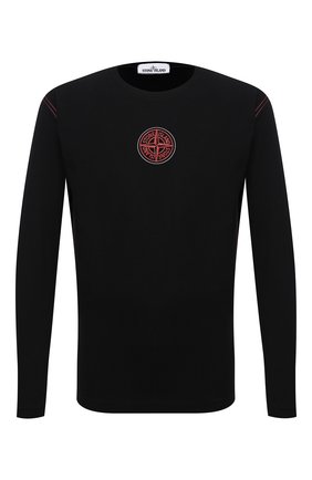 Мужская хлопковый лонгслив STONE ISLAND черного цвета по цене 15100 руб., арт. 751520793 | Фото 1 Мужская хлопковый лонгслив STONE ISLAND черного цвета, арт. 751520793 | Фото 1 (Материал внешний: Хлопок; Длина (для топов): Стандартные; Рукава: Длинные; Стили: Кэжуэл; Принт: С принтом)