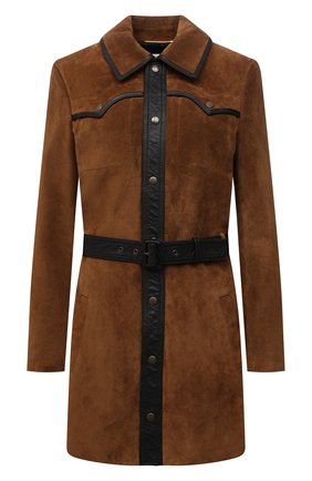 Женское замшевое платье SAINT LAURENT коричневого цвета по цене 411000 руб., арт. 661328/YC2VV | Фото 1 Женское замшевое платье SAINT LAURENT коричневого цвета, арт. 661328/YC2VV | Фото 1 (Материал подклада: Купро; Рукава: Длинные; Длина Ж (юбки, платья, шорты): Мини; Женское Кросс-КТ: Платье-одежда, Замша и кожа; Случай: Повседневный; Стили: Гранж; Материал внешний: Замша, Натуральная кожа)