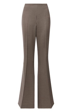 Женские шерстяные брюки STELLA MCCARTNEY коричневого цвета, арт. 604142/SSA37 | Фото 1 (Материал внешний: Шерсть; Длина (брюки, джинсы): Удлиненные; Женское Кросс-КТ: Брюки-одежда; Силуэт Ж (брюки и джинсы): Расклешенные; Стили: Кэжуэл; Региональные ограничения белый список (Axapta Mercury): RU)