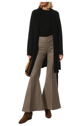 Женские шерстяные брюки STELLA MCCARTNEY коричневого цвета по цене 85150 руб., арт. 604142/SSA37 | Фото 2 Женские шерстяные брюки STELLA MCCARTNEY коричневого цвета, арт. 604142/SSA37 | Фото 2 (Материал внешний: Шерсть; Длина (брюки, джинсы): Удлиненные; Женское Кросс-КТ: Брюки-одежда; Силуэт Ж (брюки и джинсы): Расклешенные; Стили: Кэжуэл; Региональные ограничения белый список (Axapta Mercury): RU)