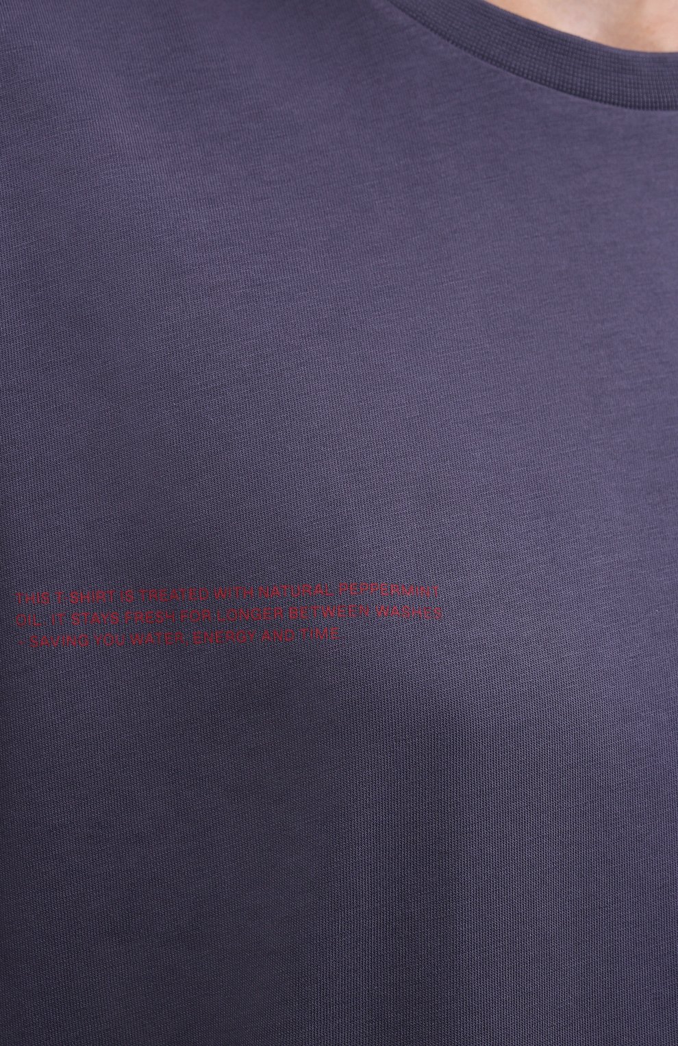 Мужского хлопковая футболка PANGAIA фиолетового цвета, арт. 21JTU01-152-JM002 | Фото 5 (Рукава: Короткие; Длина (для топов): Стандартные; Принт: С принтом; Материал внешний: Хлопок; Стили: Спорт-шик; Женское Кросс-КТ: Футболка-одежда)