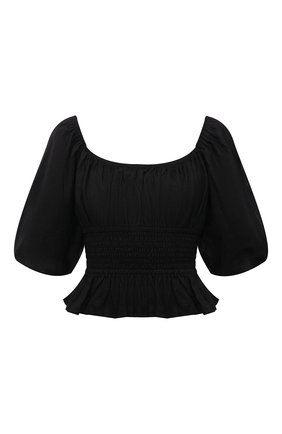 Женский льняной топ FAITHFULL THE BRAND черного цвета по цене 24200 руб., арт. FF1968-BLK | Фото 1 Женский льняной топ FAITHFULL THE BRAND черного цвета, арт. FF1968-BLK | Фото 1 (Материал подклада: Вискоза; Материал внешний: Лен; Рукава: 3/4; Длина (для топов): Укороченные; Стили: Бохо)