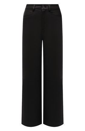 Женские кожаные брюки PROENZA SCHOULER WHITE LABEL черного цвета по цене 89600 руб., арт. WL2126070-LR184 | Фото 1