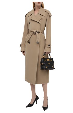 Женский тренч DRIES VAN NOTEN бежевого цвета по цене 135000 руб., арт. 212-010259-3298 | Фото 2 Женский тренч DRIES VAN NOTEN бежевого цвета, арт. 212-010259-3298 | Фото 2 (Материал подклада: Хлопок; Рукава: Длинные; Материал внешний: Синтетический материал, Хлопок; Длина (верхняя одежда): Длинные; Стили: Кэжуэл)