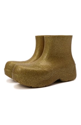 Женские сапоги bv puddle BOTTEGA VENETA золотого цвета по цене 47350 руб., арт. 640045/V10Q0 | Фото 1 Женские сапоги bv puddle BOTTEGA VENETA золотого цвета, арт. 640045/V10Q0 | Фото 1 (Материал внутренний: Натуральная кожа, Текстиль; Материал внешний: Экокожа; Каблук тип: Устойчивый; Каблук высота: Низкий, Средний; Подошва: Платформа)