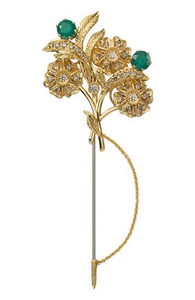 Женские брошь DOLCE & GABBANA бесцветного цвета по цене 607750 руб., арт. WPKN1G WWG01 Z0000 | Фото 1 Женские брошь DOLCE & GABBANA бесцветного цвета, арт. WPKN1G WWG01 Z0000 | Фото 1 (Драгоценные камни: Бриллианты, Изумруды; Материал сплава: Желтое золото)