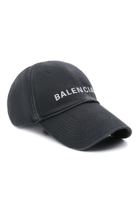 Мужской хлопковая бейсболка BALENCIAGA серого цвета по цене 25350 руб., арт. 673319/410B2 | Фото 1 Мужской хлопковая бейсболка BALENCIAGA серого цвета, арт. 673319/410B2 | Фото 1 (Материал: Текстиль, Хлопок)