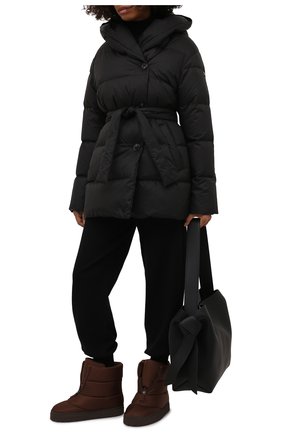Женские утепленные ботинки luna GIA COUTURE коричневого цвета по цене 36050 руб., арт. LUNA-C 153 | Фото 2 Женские утепленные ботинки luna GIA COUTURE коричневого цвета, арт. LUNA-C 153 | Фото 2 (Подошва: Платформа; Материал внутренний: Текстиль; Материал внешний: Текстиль; Женское Кросс-КТ: Зимние ботинки; Материал утеплителя: Без утеплителя)