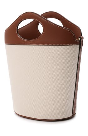 Женская сумка pocket BURBERRY светло-коричневого цвета, арт. 8046242 | Фото 4 (Сумки-технические: Сумки через плечо, Сумки top-handle; Ремень/цепочка: На ремешке; Материал: Текстиль; Размер: small)