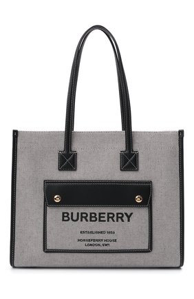 Женский сумка-тоут BURBERRY черного цвета по цене 90300 руб., арт. 8044137 | Фото 1 Женский сумка-тоут BURBERRY черного цвета, арт. 8044137 | Фото 1 (Материал: Текстиль; Размер: medium; Сумки-технические: Сумки-шопперы)